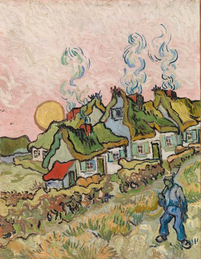 Casas y figura de Vincent van Gogh